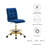 Modway Prim Armless Performance Velvet Drafting Chair-317570413