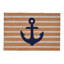 Anchors Away 24"x36" Doormat Choir Front and PVC Backing  Navy and Natural