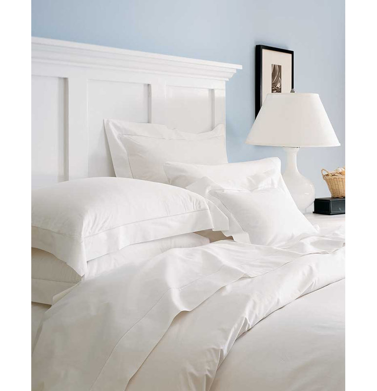 Sereno Percale Fitted Sheet, White, California king Fitted Sheet