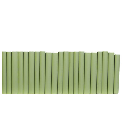 Decorative Books - Willow Paper Wrapped Books - Green Books By The Foot