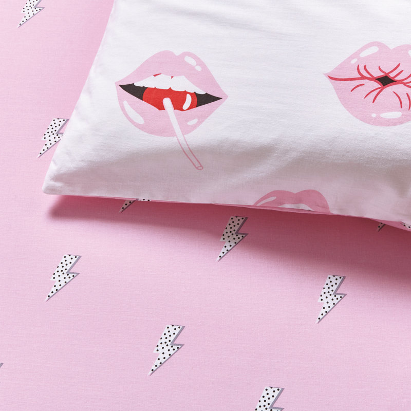Lightning Bolt Fitted Sheet, Single (3')