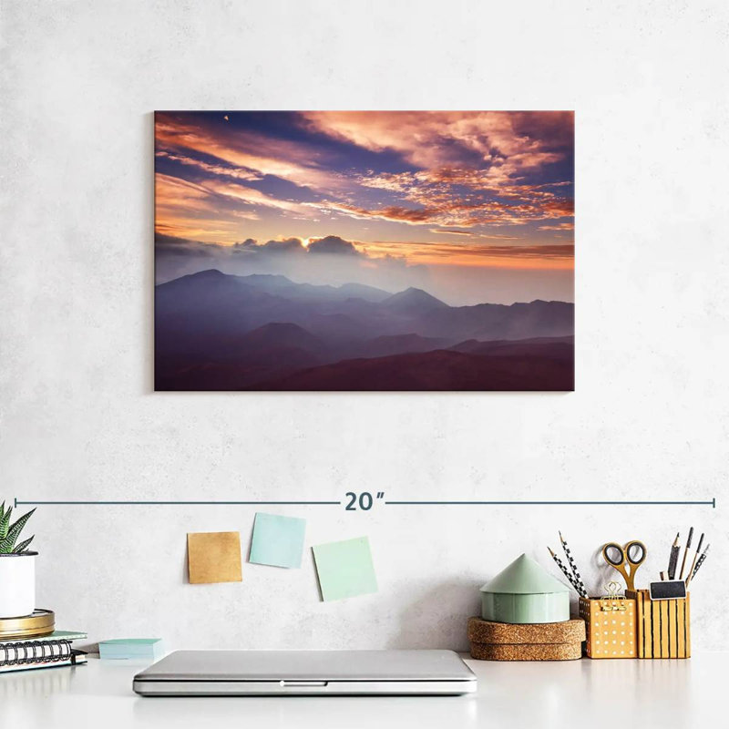 Alvord Haleakala Misty Sunrise, H 8 po x l 12 po