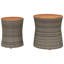 Ensemble de 2 tables d'appoint pour terrasse avec plateau en bois Latitude Run® Latitude Run®-292937982