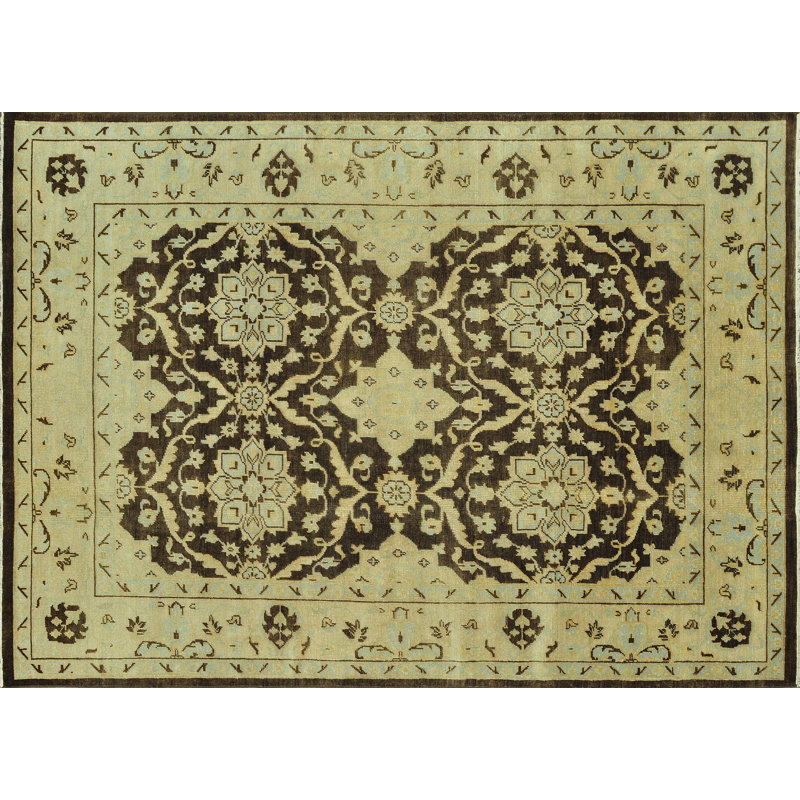 Kirtley Wool Oriental Indoor Rug, Rectangle 5'6" x 8'6"