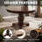 Traditional 48 Inch Round Dining Table With Carved Pedestal Base, Rubber Wood Construction