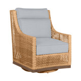 Outdoor Peninsula Gliding Wicker/Rattan Chair with Cushions