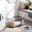 Lit pour chien surélevé de style scandinave Gaidis pour animaux de compagnie de petite et moyenne taille, avec pieds en bois massif, dossier courbé, coussin en velours amovible, matériau respirant, mousse rebondie-121274494