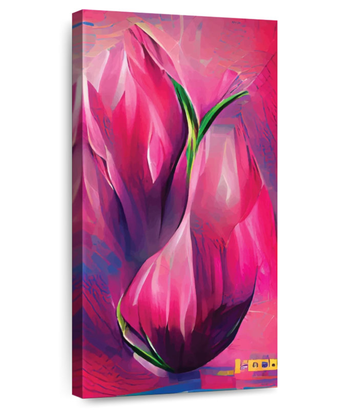 Tulipe abstraite, H 42 po x l 21 po