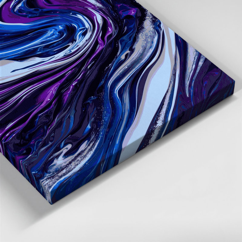 Art abstrait sur toile 37, H 14 po x l 11 po