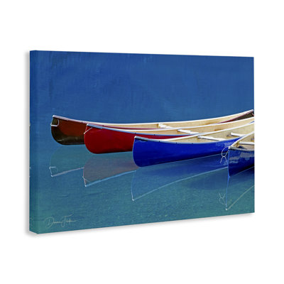 Art mural sur toile, "Divers canots" par Dennis Frates