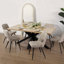 Metal Base Dining Table