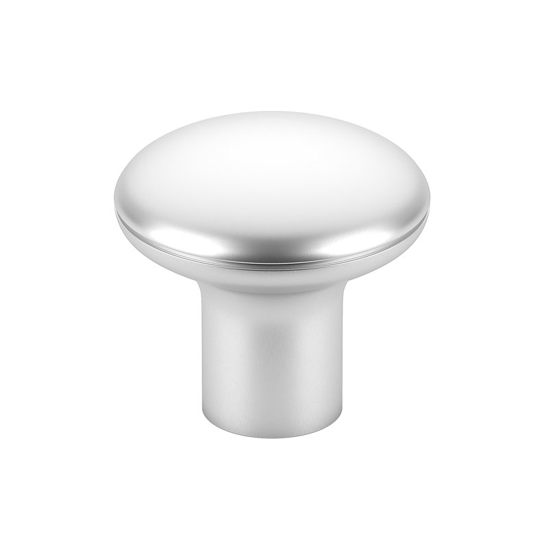 Poignée champignon 1 5/16 po de diamètre, Chrome satiné