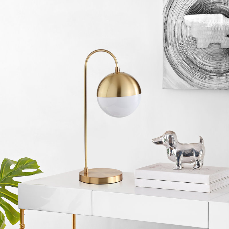 Gareth 20.5" Brass Desk Lamp, Gold