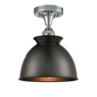 Plafonnier semi-encastré 1 lumière 8,5 po Erastus