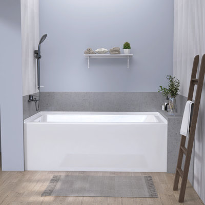 60'' x 32'' Alcove / Tile In Soaking Acrylic Bathtub