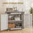 Modern Farmhouse Sideboard with Barn Door