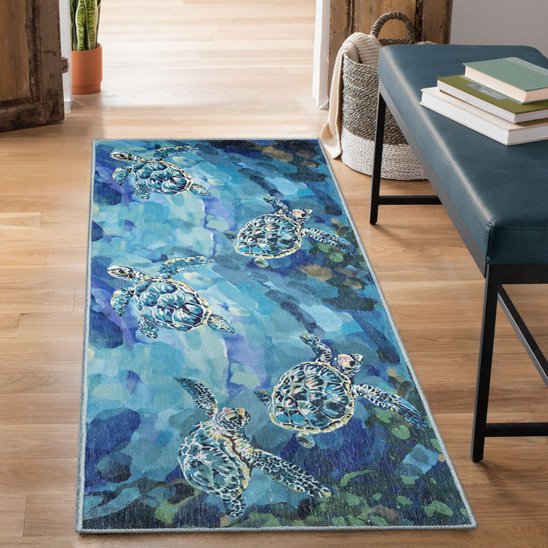 Tapis de cuisine antidérapant Charron, Tapis de couloir 1 pi 11 po x 4 pi 11 po