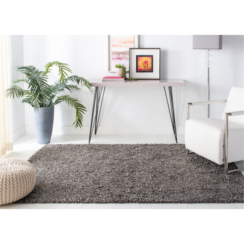Tapis gris foncé Amoroso, Rectangle 5 pi 1 po x 7 pi 6 po