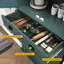 Garde-manger 72 po avec tablettes réglables et grand tiroir, vert-101174230