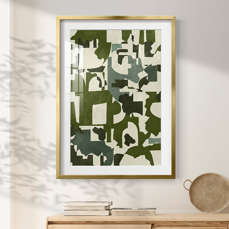 Earthen Patchwork II -Framed Print, 28.5" H x 20.5" W