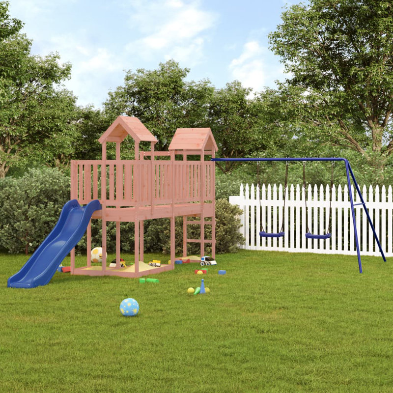 Fretwell Freeport Park Swing Set with 2 Swing(s), Pink