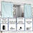 Silver Stainless Steel Single Door Barn Door Hardware Kit Standard Single-49602782