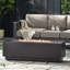 Rectangular 50,000 Fireplace, Dark Grey Iron, Elegant Outdoor Element, No Assembly Addition,
