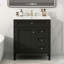 Meuble-lavabo de 30 po avec lavabo supérieur, meuble-lavabo moderne avec 2 tiroirs et tiroir escamotable, meuble-lavabo simple-118592850