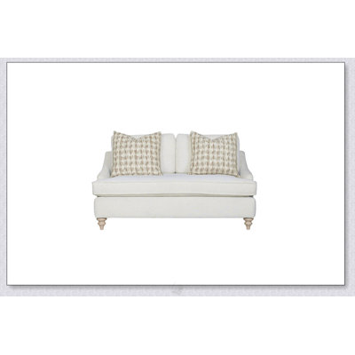 Causeuse à coussin réversible avec support enveloppé de Dacron et tissu de polyester, comprend 2 coussins décoratifs pour un confort accru