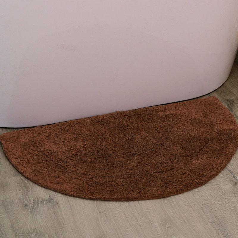 Tapis pour salle de bain Candeloro Slice 17 po x 30 po, Chocolat