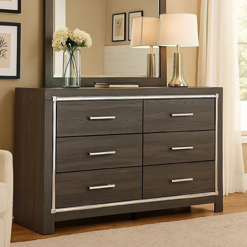 Commode double 6 tiroirs Ermias