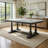 Fonio Marble Top Solid Wood Base Dining Table-1900555885