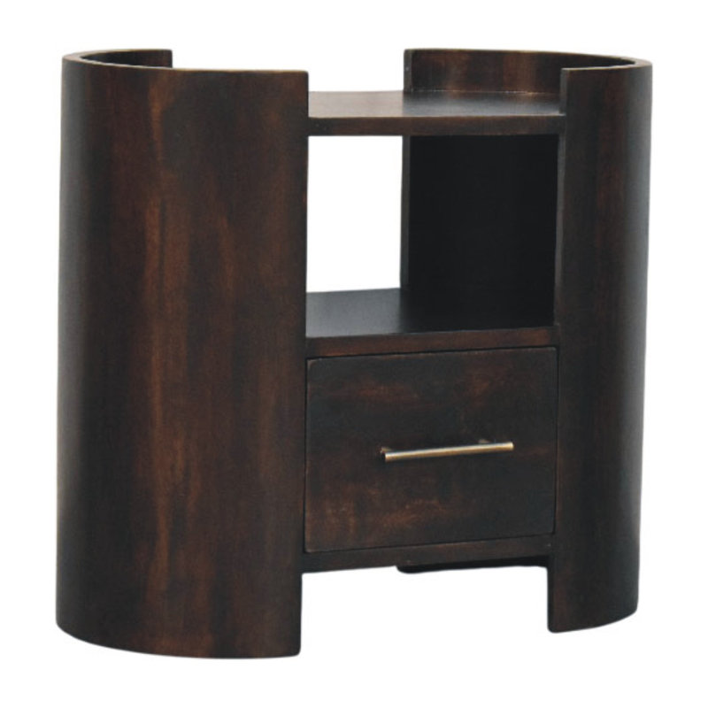 55cm W Solid Wood Bedside Table