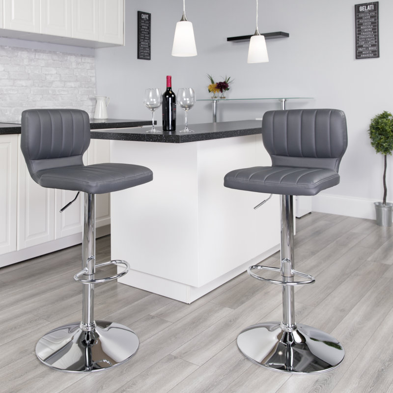 Tabouret de bar Norrell, Gris