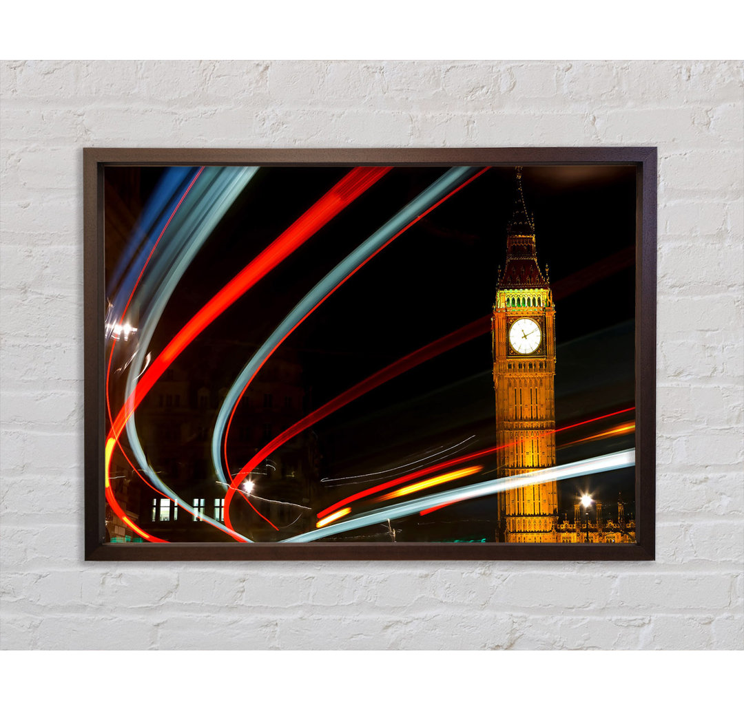 England London Big Ben - Einzelner Bilderrahmen Kunstdrucke auf Leinwand