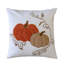 Coussin en coton citrouille brodé - Coussin décoratif Autumn Harvest