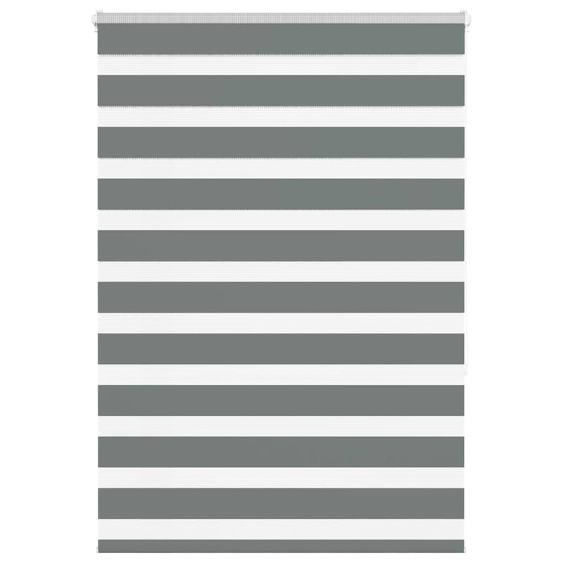 George Oliver Zebra Blind Polyester, 105cmW x 150cmL, Dark Grey