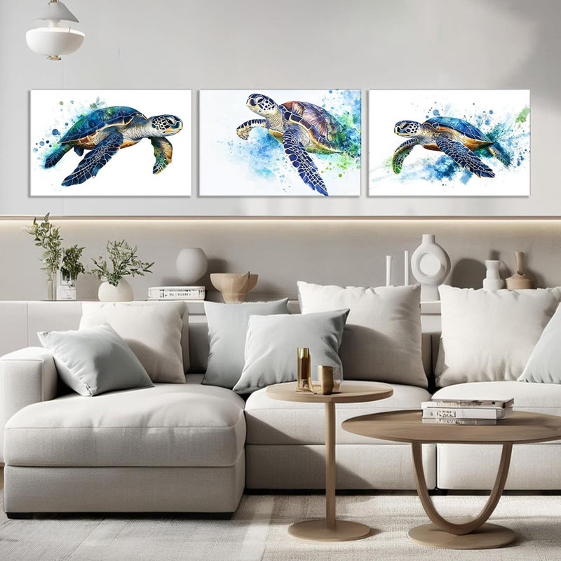 3 Piece Wrapped Canvas Wall Art, 90cm H x 60cm W