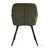 Modern Upholstered Dining Chairs with Arms, Fabric Dining Armchairs with Padded Seat & Metal Legs-890247242