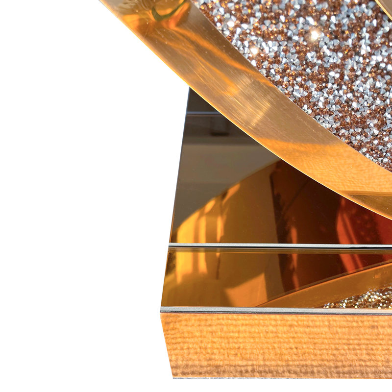 Console à miroir en diamant Modern Handcraft