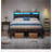 Upholstered Faux Leather Bed with Shelves-1104004778-1076278327