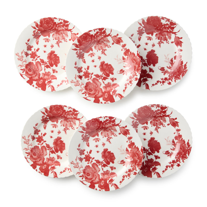 Ensemble d'assiettes en porcelaine Gabrielle Rose