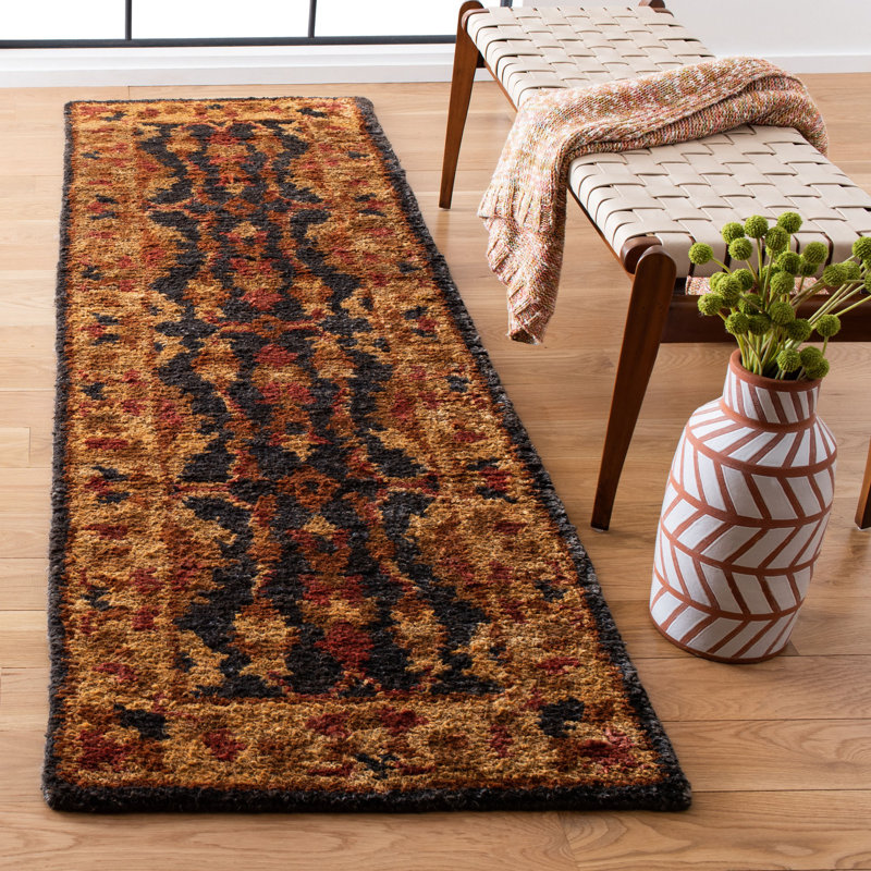 Lafountain Hand Tufted Hemp Oriental Rug, Runner 2'6" x 8'