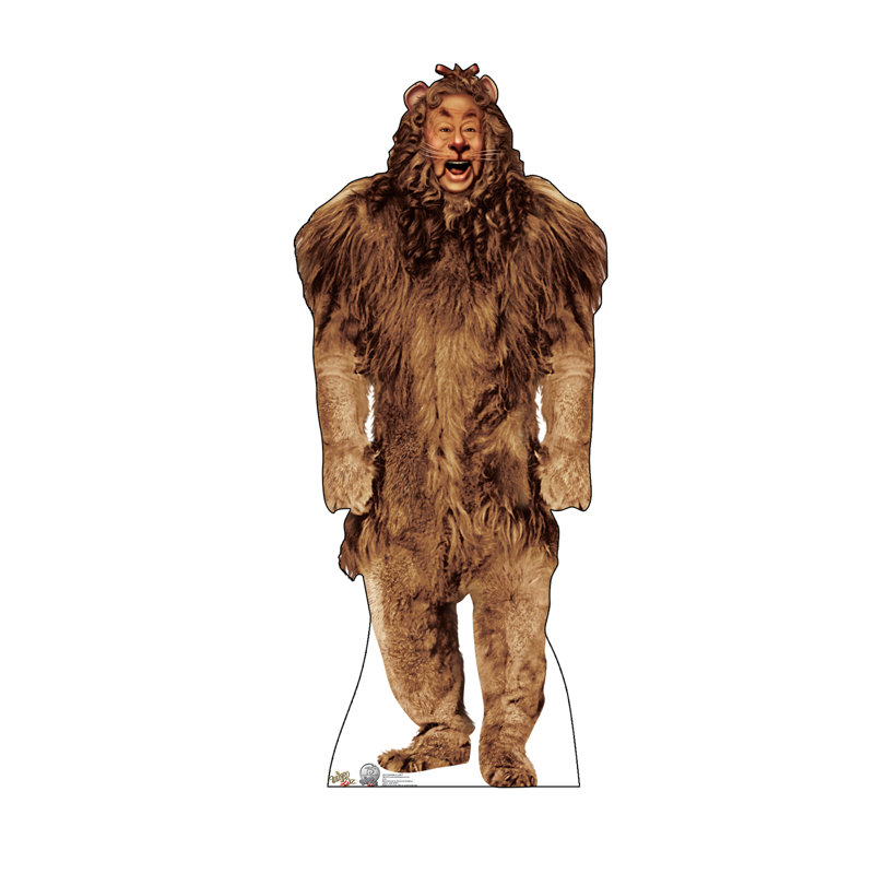 Life-size Brown Cowardly Lion Cardboard Standup