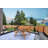 Jack & June Circular Cedar Picnic Table, Weather-Resistant Outdoor Table for Kids, Perfect for Backyard Picnics and Activities