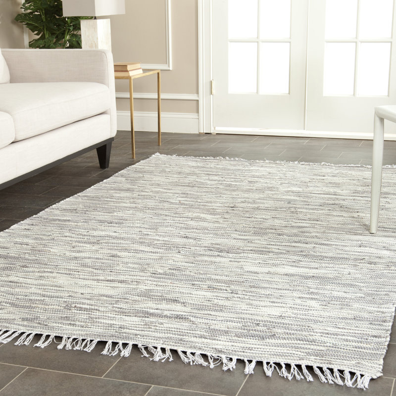 Ceniceros Cotton Hand Woven Area Rug, Rectangle 91 x 152cm