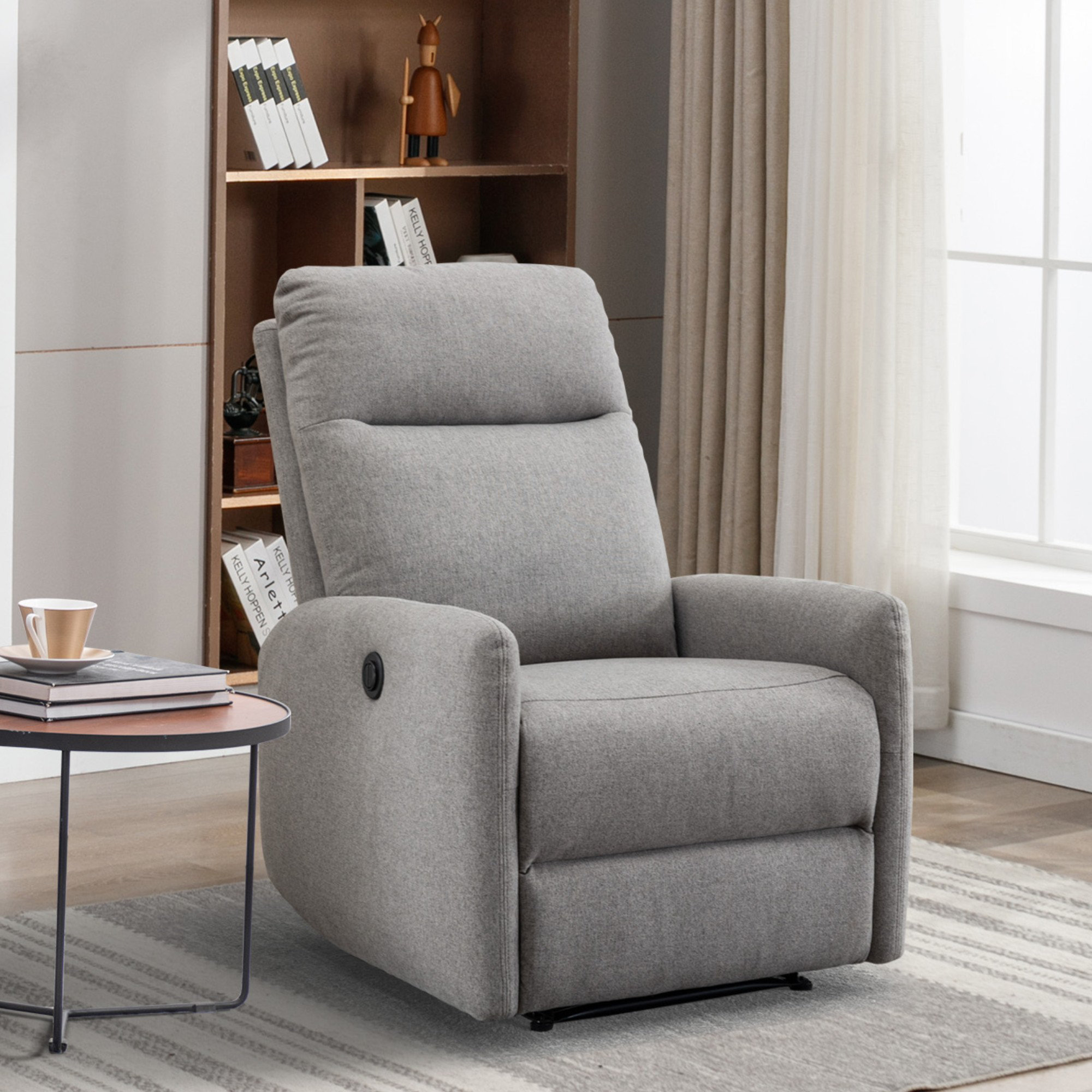 Odwyer 30.5 Wide Modern and Upholstered Electric Power Standard Recliner
