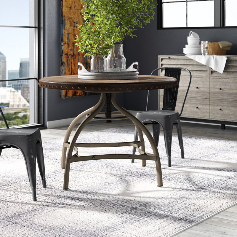 Epley Round Metal Base Dining Table