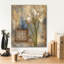 Iris And Tile' by Silvia Vassileva Canvas Wall Art, 20" x 24"
