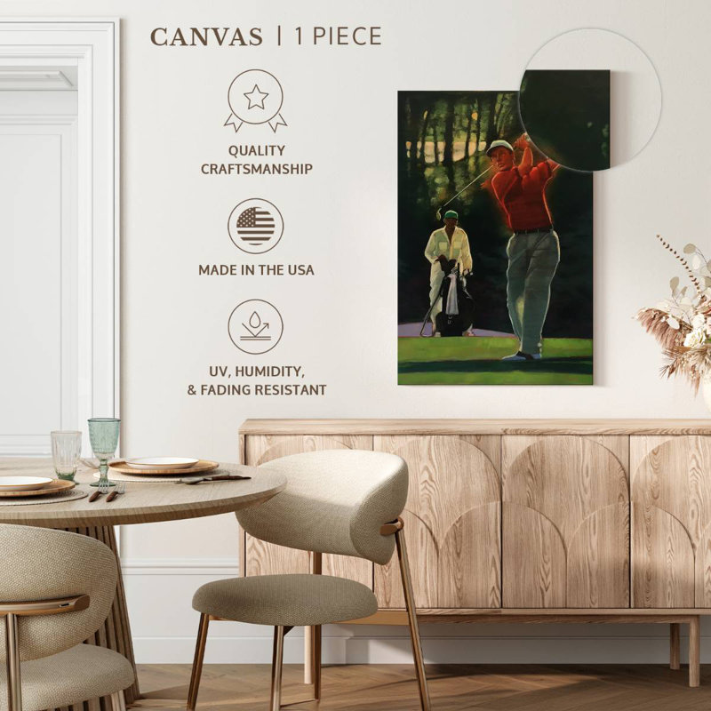 The Golfer, 39" H x 26" W
